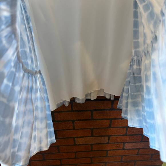 B Darlin Tie Dye Swing Dress - Blue White - Size 5-6 NWT Baby Doll Mini Dress - Picture 5 of 10